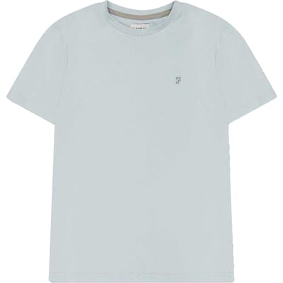 Farah Kinder/Kinder Logo Crew Hals T-shirt (Blauw)