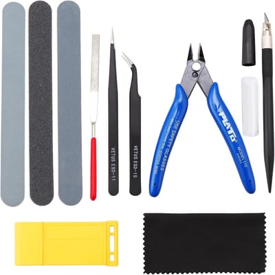 Famanu - 11 Model Gereedschap Kit, Hobby Building Craft Set voor Basis Modelbouw en Reparaties