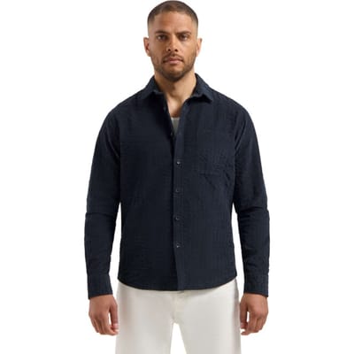 Dstrezzed Ds_patric Shirt Dk. Navy Maat: L | Casual Overhemden Outlet | Heren | Blauw