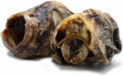 Gedroogde runderkeelkoppen voor honden | 2 kg | natuurlijke kauw | vetarm | voor kleine en grote honden