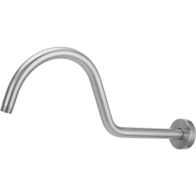 Kit Bras de Douche NPT1/2 17in Mural Brossé Barre d'Extension de Tuyau d'Arrosage Accessoire de Salle de Bain gray