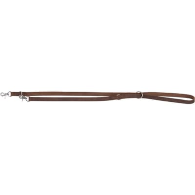 Trixie Hondenriem Rustic - Verstelbaar - Vetleer - Donkerbruin - 200X2,5 CM