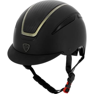 EQUI-THEME Agris rijhelm Zwart Chroom 53-55