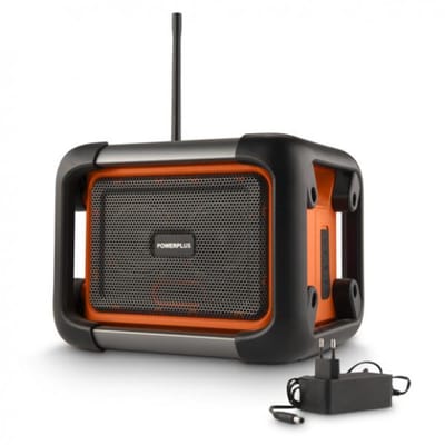 Powerplus dual Power draagbare werfradio POWDP8061 - 20 V radio - met USB aansluting, Bluetooth en DAB+/FM zenders - Zonder accu en lader