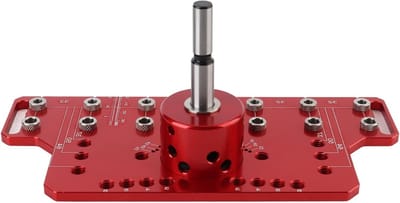Dailygoods- Boormal Scharnierboorjig - Boorgeleider - Plankpinmal - Gehard Stalen Boren - Inclusief Scharnierschroeven - Nauwkeurig en Efficiënt - Scharnierboor