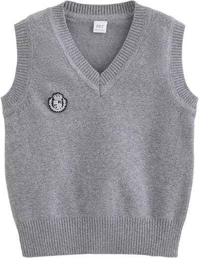 V-hals Kinder Pullunder voor Jongens en Meisjes van 2-10 Jaar, Comfortabel en Stijlvol Knitwear