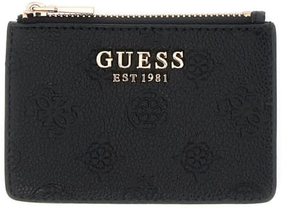GUESS kaarthouder Ella Logo SLG Credit Card Case Black Logo zwart