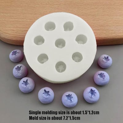 3D Bosbes Framboos Vorm Siliconen Mal Suikerwerk Zeep Bakgereedschap Taartvorm Chocolade Gebak DIY Keukengadgets Nieuw