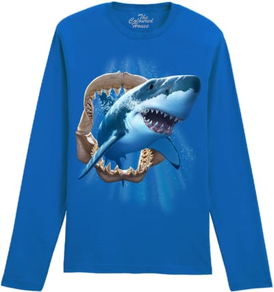 Haai Shark Jaw The Coloured House Longsleeve T-shirt XXL