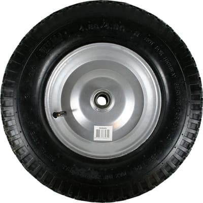 Benson Wiel met luchtband - metalen velg - blokprofiel - 4.00-8 - draagvermogen 135 kg