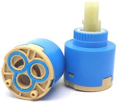 Dailygoods- Kraan Cartridge 35 mm - Keramische Cartridge - Vervangend Onderdeel - Eengreeps Keukenkraan - Wastafel/Douchekraan - Set van 2 - Kraanpatroon
