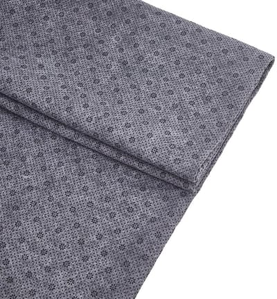 Dailygoody - Antislip Tuften Doek - 2x2 Meter - Geschikt voor Tapijt Maken - Donkergrijs - Pruimenbloesem Patroon - Tapijt Benodigdheden