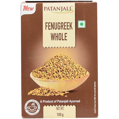 Graines de fenugrec (100g), Fenugrec Entier, Patanjali 1x100g brown