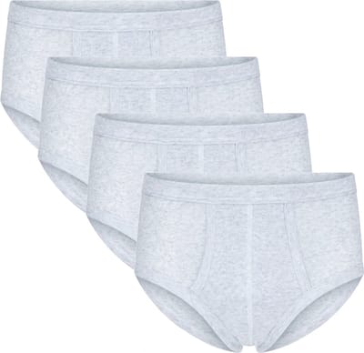Beeren heren slip - 4-pack - maat L - grijs mêlee