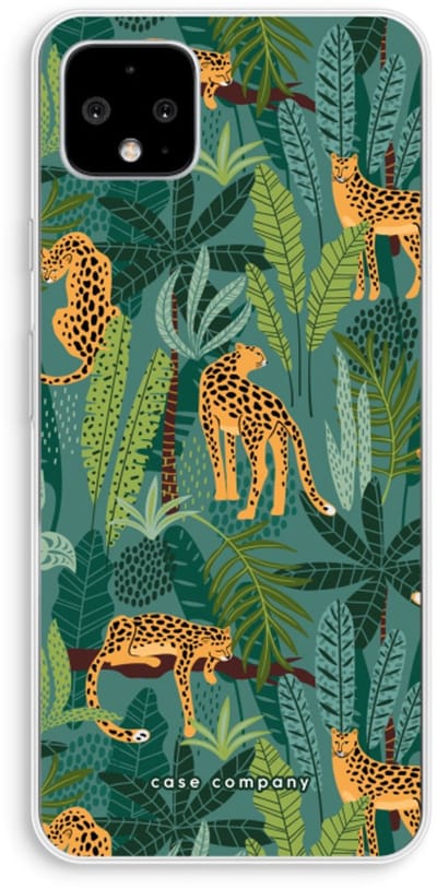 Case Company® - Hoesje geschikt voor Google Pixel 4 XL hoesje - Luipaard 2 - Soft Cover Telefoonhoesje - Bescherming aan alle Kanten en Schermrand