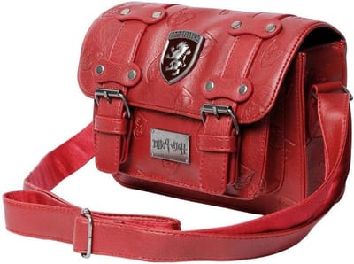 Schoudertas Emblem - Crossbody tas - Dagelijks gebruik - Compact ontwerp - 20 x 15 cm - Wijnrood
