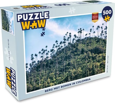 Puzzel Berg met bomen in Colombia - Legpuzzel - Puzzel 500 stukjes