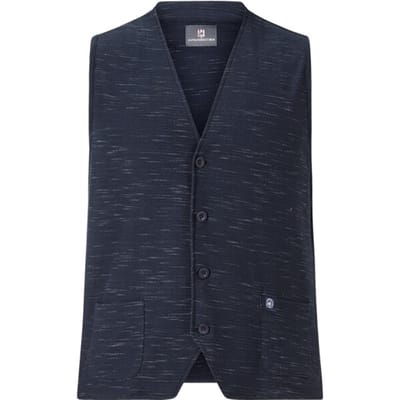 Jan Vanderstorm herren Sweatbodywarmer - 52/54 - donkerblauw - Plus Size