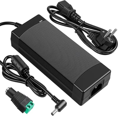12V 10A 120W Voedingsadapter, AC 100-240V naar DC 12V Universele Netadapter met 5,5x2,5/2,1mm Stekker, Compatibel met LED-strips, CCTV-camera’s, TFT-monitor