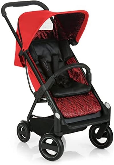 Kinderwagen Shopper Fishbone Red - Lichtgewicht en Handig voor Kinderen