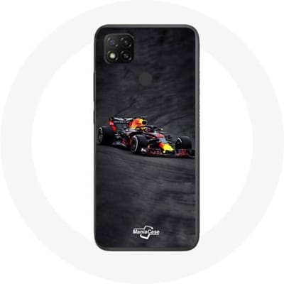 Xiaomi Redmi 9C Formule 1 Max Verstappen F1 hoesje zwart rood en geel zwart