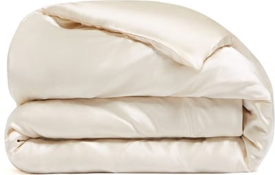 Dore & Rose - Dekbedovertrek (200 x 220) - 100% Premium Ademend Zijde - Champagne