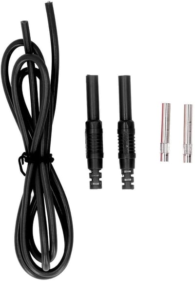 Testsnoer Vrouwelijk Vrouwelijk - Testkabel Banana Plug - Elektrisch Testen - 32A 1000V Gezekerd - 1mm² - Zwart