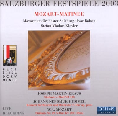 Mozarteum Orchester Salzburg - Mozart: Mozart Matinee Salzburger Festspiel (CD)