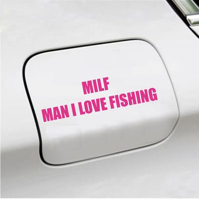 Bumpersticker - Milf - 4,1 X 14,8 - Roze