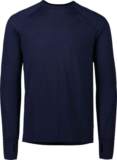 Poc Lighmerino T-shirt Met Lange Mouwen Blauw XS Man