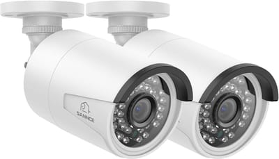 8 MP PoE Bewakingsset met 2 Weerbestendige Camera's voor Binnen en Buiten