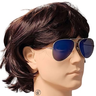 Fako Fashion - Pilotenbril - Polariserend - Polarized - Piloot Zonnebril - Heren Zonnebril - Dames Zonnebril - Zilver - Blauw