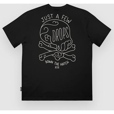 The Dudes Drops Classic Premium T-Shirt zwart
