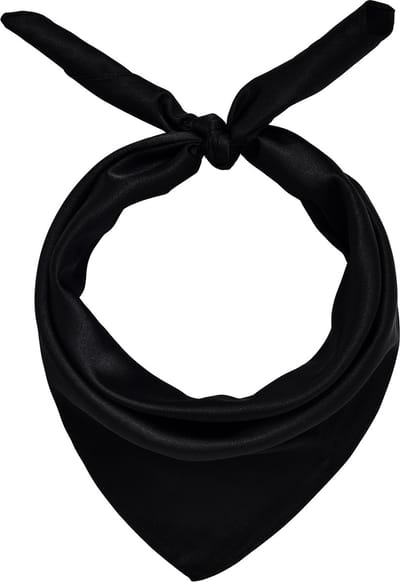 Emilie Scarves - sjaal - satijn - zwart - vierkant 60*60 cm