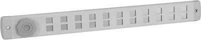 Nedco schuifrooster 370x40mm - bold line - met draaiknop - met vliegengaas - aluminium