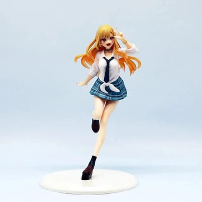 My Dress Up Darling MARIN KITAKAWA 18cm Anime Figuur PVC Model Uniform Pop Verzamelaarscadeau beige
