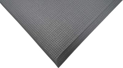 Anti vermoeidheidsmat WS-1 voor kortdurend staand werk - Grijs - 200 cm x 91 cm x 9,5 mm- Anti-slip - Veerkrachtig schuim - 9,5 mm - Voor binnen