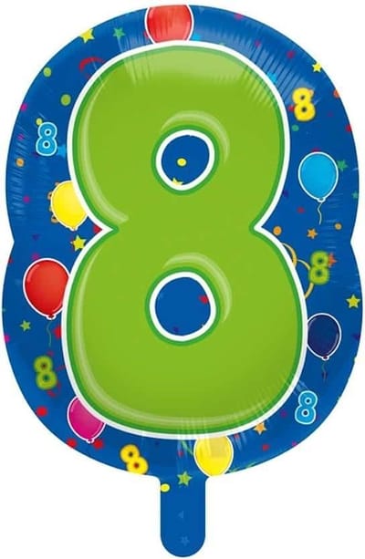Folat - Folieballon - Shape - 8 - Zonder vulling - 56cm