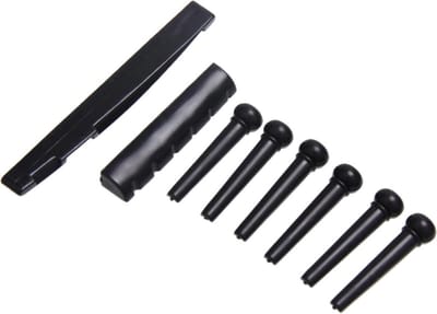 Hiden - Guitar Bridge Pins - Gitaar onderdelen - Gitaar accessoires - Hobby & Muziek - Zwart