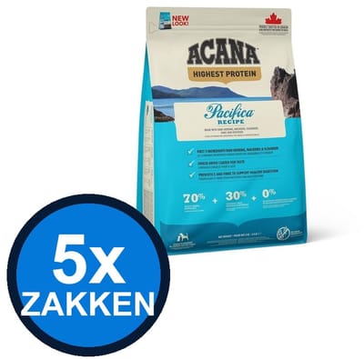 5x Acana - Highest Protein Dog Pacifica - Hondenvoer Droogvoer - 2 kg