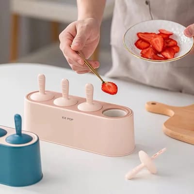 KimDo - Ijslolly vormen siliconen baby - Roze - ijsvormpjes - ijslolly - Peuter - Kinderen - Ijslollyvormen - Herbruikbare