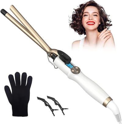 MKSS® Wafeltang – Wafeltang Voor Dik en Dun Haar – Wave Tang Voor krullen – Krultang met Handschoenen