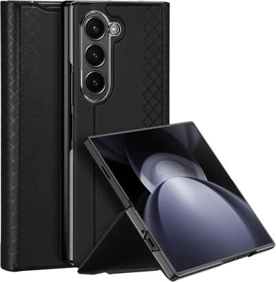Dux Ducis Bril Hoesje Geschikt voor Samsung Galaxy Z Fold 6 - Back Cover Zwart