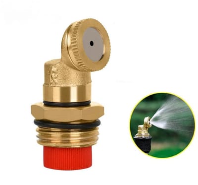 Messing vernevelingsmondstuk - Volledig koperen sproeikop - 1/2" NPT-buitendraad - voor tuinsproeiers, irrigatiekoppeling - set van 2 - Tuinirrigatiegereedschap - Landbouwsproeier