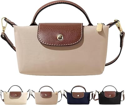 ECTEATOY® Khaki Dames Handtas - Mini Schoudertas en Crossbody - Compact Ontwerp voor Telefoon en Dagelijks Gebruik