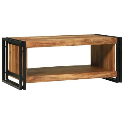 vidaXL - Salontafel - Bruin - 90 - x - 50 - x - 38 - cm - Massief - Acacia - Hout