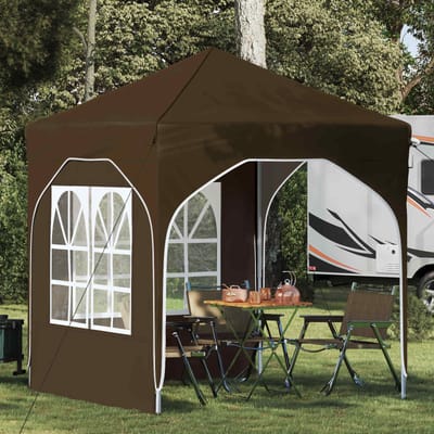 vidaXL - Pop-up - Feesttent - 192 - x - 192 - x - 245 - cm - Taupe
