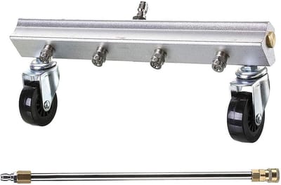 Hoge Druk Water Broom 33 cm voor Effectieve Reiniging van Oprit, Terras en Stoep, 4000 PSI