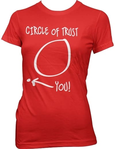 Hybris Circle Of Trust Girly Tee dames-T-shirt rood