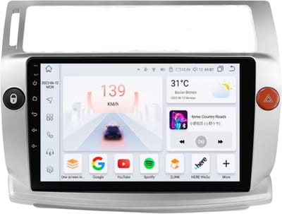 Autoradio met bluetooth - Carplay - Voor Citroen C4/ C-Triomphe/ C-Quatre (2004-2009) - Geschikt voor Apple en Android - Stereo - Navigatie - Navigatiesysteem auto - 3GB 32GB
